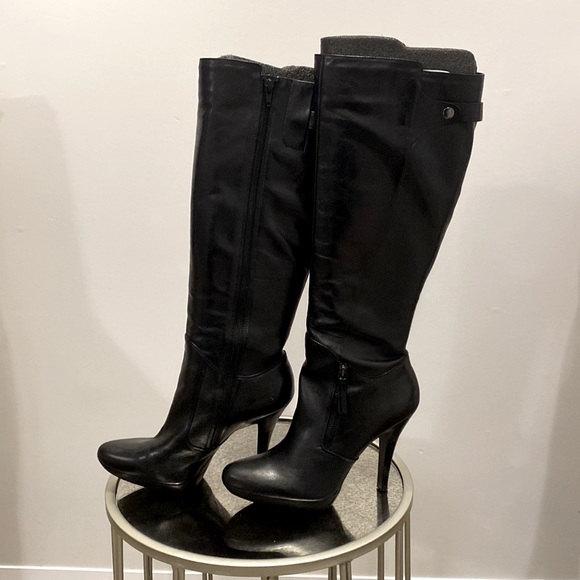 Leather Heel Boots - Picture 2 of 4